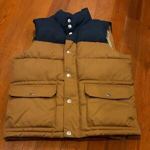 Old Navy Brown and Navy Puffer Vest